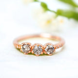 Salt & Pepper Diamond Juliet Ring – Unique Hexagon Engagement Jewelry