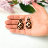 Obsidian Elegance Drops Black Diamond Earrings