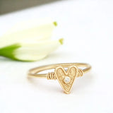 Amore Love Heart Ring – Handcrafted Ethical Solid Gold | Byron Bay