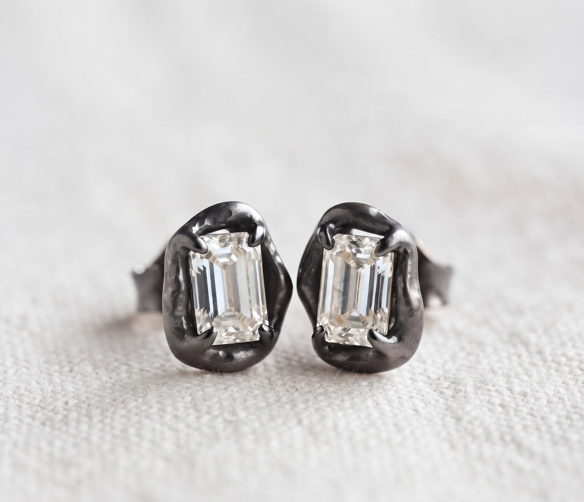 Solitaire Diamond Stud Earrings for Women