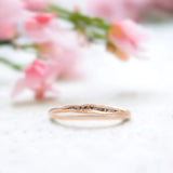 Minimalist Perfection Diamond Rings For The Modern Bride, Raw and Refined Diamond Wedding Band