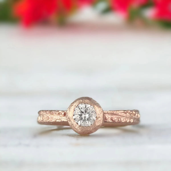 True Love’s Promise Round Brilliant Engagement Ring, Love's Journey Bridal Wedding Ring