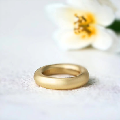 Sterling Silver Orbit Ring Modern Minimalist Design