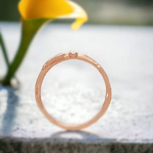 Nature Inspired Stacking Rings Leaf Pod Twig Ethical Design