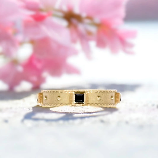 Handcrafted Ethical Gold Rings with Black Spinel – Statement Jewelry