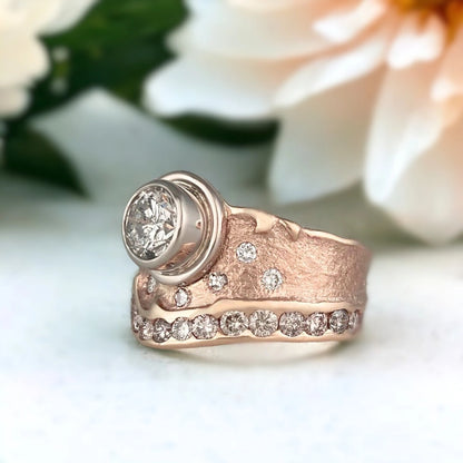 Brenda's Swirl Ring with Nature Inspired Design
