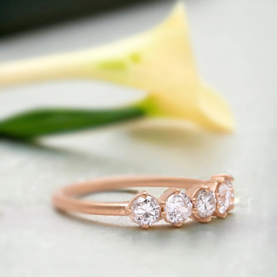 Claudette Old European Cut Diamond Ring Los Angeles Luxury