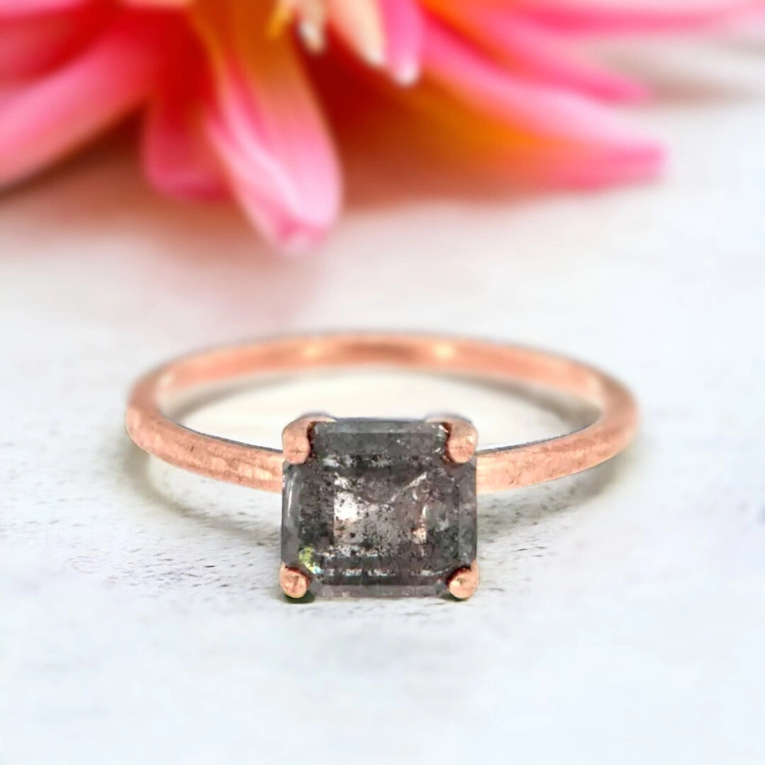 Vintage Handmade Diamond Engagement Ring Antique Style