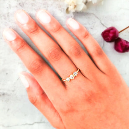 Salt and Pepper Diamond Juliet Ring Design