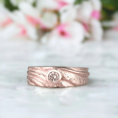 Telesto Ring with Bezel Set Round Diamond