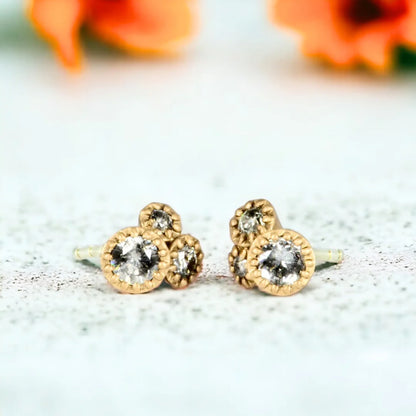 Galaxy Salt and Pepper Diamond Ear Cuffs Design