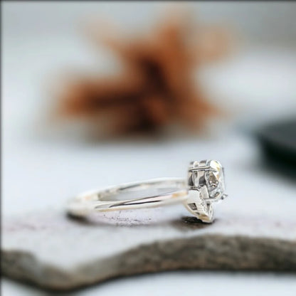 Brighton Salt and Pepper Diamond Engagement Ring Set