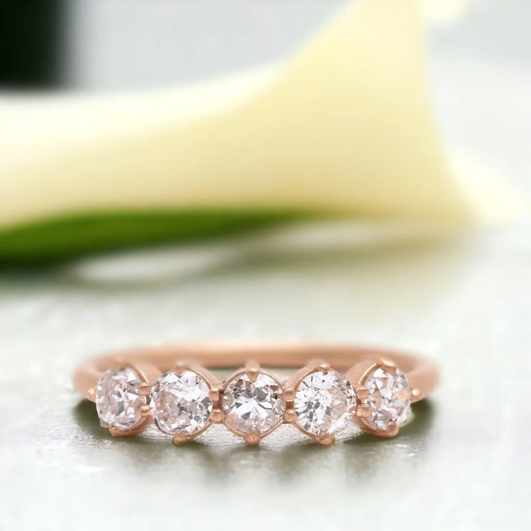 Claudette Old European Cut Diamond Ring Los Angeles Luxury