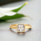 Unforgettable Glamour Salt & Pepper Natural Diamond Ring, Uncharted Beauty Exploring Diamond Ring