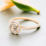 Delightful Dewdrop Delicacy Diamond Ring, Cheery Adornment Precocious Salt And Pepper Natural Diamond Ring