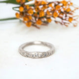 Salt & Pepper Diamond Scatter Band Ring – Unique Minimalist Jewelry