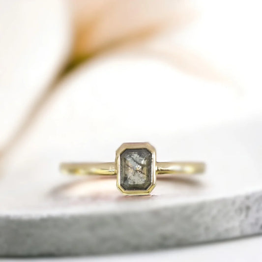 Emerald Cut Pavé Fine Jewelry Ring – Luxury Artisan Design