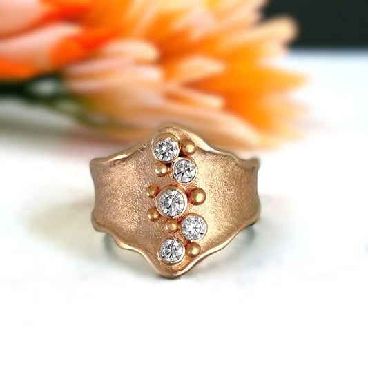 Golden Affection Victorian Wedding Band: Timeless Bridal Keepsake Ring