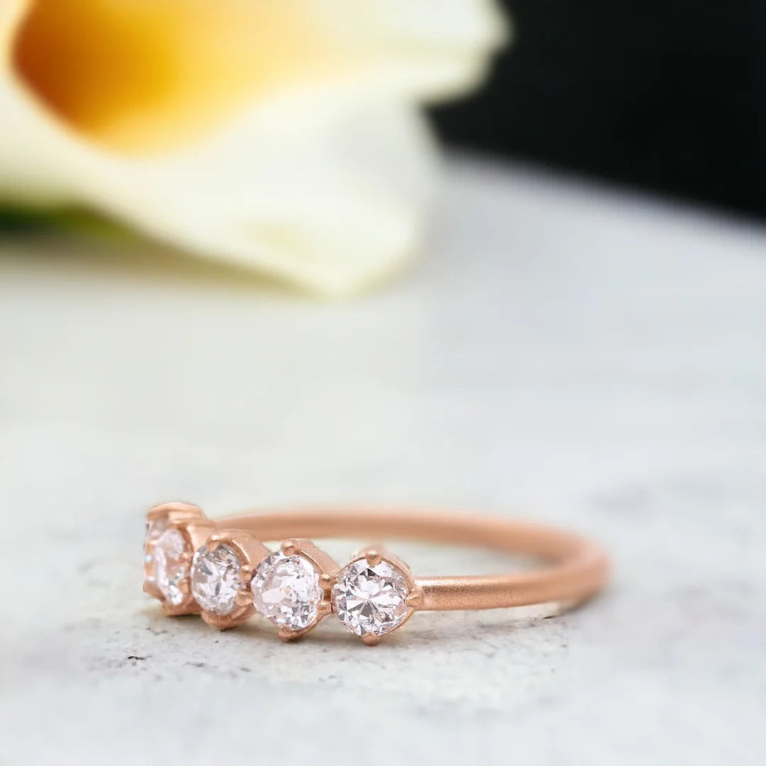 Claudette Old European Cut Diamond Ring Los Angeles Luxury