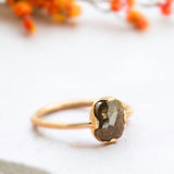 Terra Treasures Brown Diamond Ring, Lunar Lullaby Salt and Pepper Diamond Ring