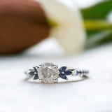 Milky Way Whispers Diamond Ring, Mossy Glen Diamond Engagement Ring