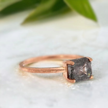 Vintage Handmade Diamond Engagement Ring Antique Style