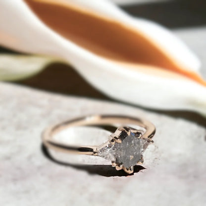 Brooklyn Wedding Rings Custom Salt and Pepper Diamonds Jewelry