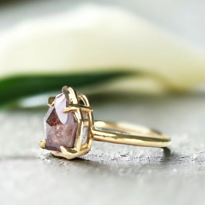 Valiant Gleam Salt and Pepper Diamond Ring Captivating Radiance