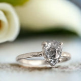 Palatial Pinnacle Natural Salt & Pepper Diamond Ring, Prelude Forever Poetic Perfection Diamond Ring