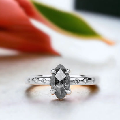 Black Diamond Wedding Rings Elegant Modern Band Design