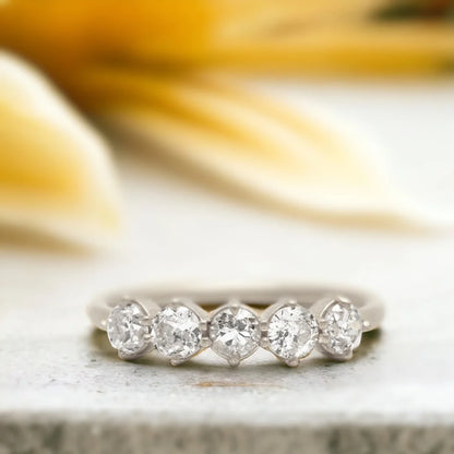 Claudette Old European Cut Diamond Ring Los Angeles Luxury