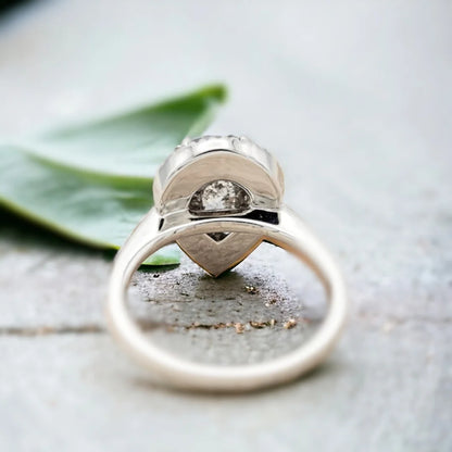 Aphrodite’s Delight Salt and Pepper Diamond Ring Pavé Dreams