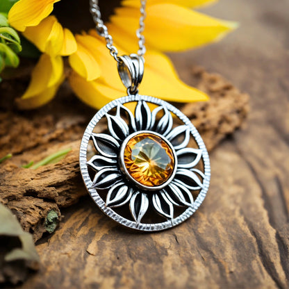 Sea Breeze Birthstone Necklace with Aquatic Elegance