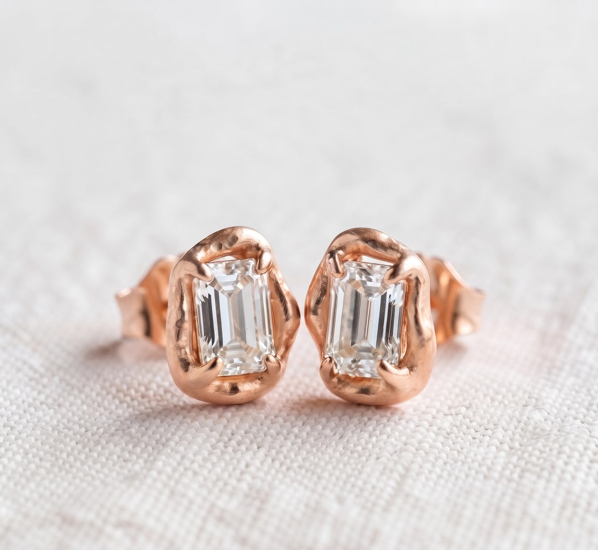 Solitaire Diamond Stud Earrings for Women