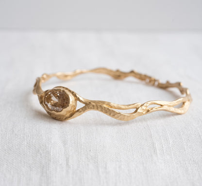 Brown Champagne Diamond Necklace Handmade Jewelry