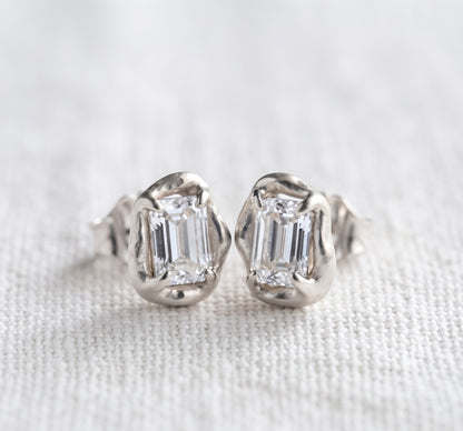 Solitaire Diamond Stud Earrings for Women