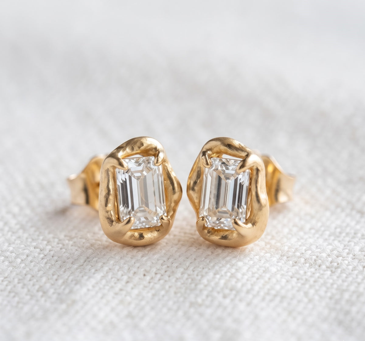 Solitaire Diamond Stud Earrings for Women